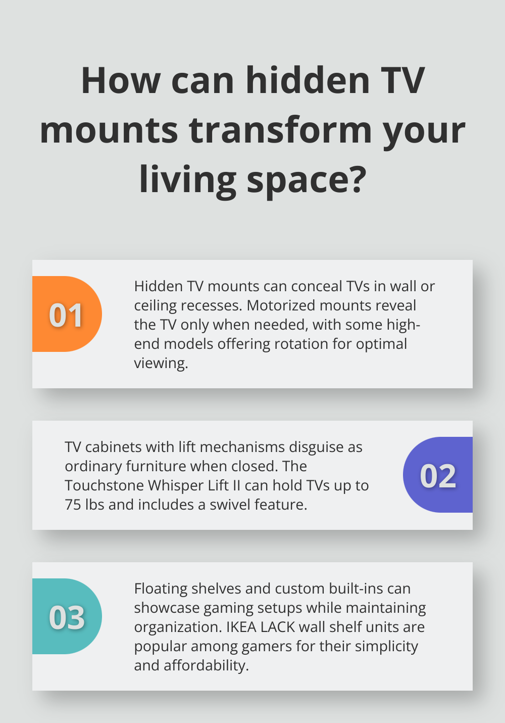 Fact - How can hidden TV mounts transform your living space?